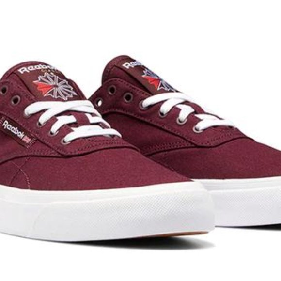 Brand New Reebok Club C Coast "Maroon White" Tennis Shoes Unisex [FY8293] - Picture 2 of 5